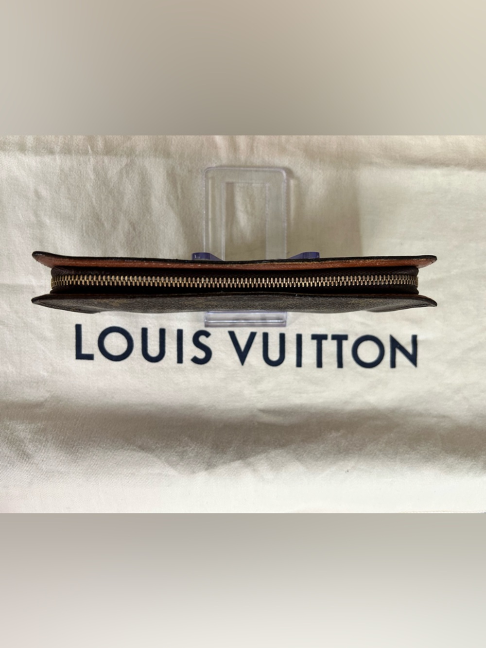 Louis Vuitton Monogram Zip Wallet with Gold Hardware - Picture 3 of 12